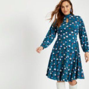 Eloquii Keyhole Fit & Flare Dress